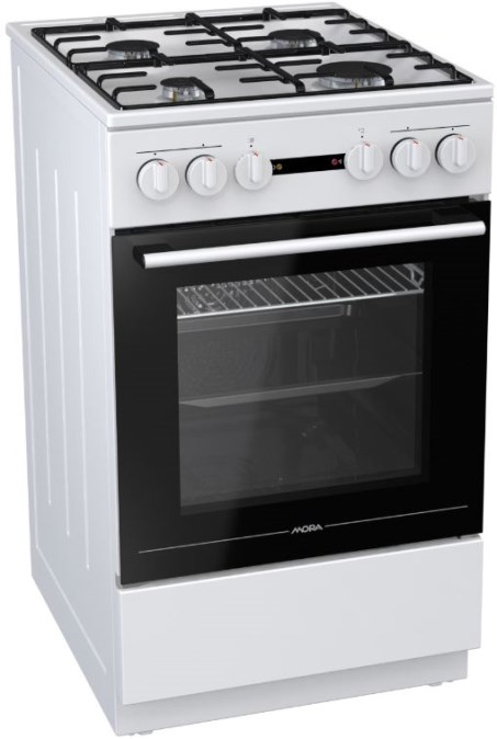 MORA K 561 AW kombinovaný sporák 2,2kW, plynové hořáky, 4 varné zóny, bílá MORA K 561 AW kombinovaný sporák 2,2kW, plynové hořáky, 4 varné zóny, bílá