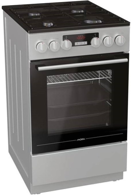 MOMORA K 868 AS kombinovaný sporák 3,2kW, plynové hořáky, 4 varné zóny, inox look MOMORA K 868 AS kombinovaný sporák 3,2kW, plynové hořáky, 4 varné zóny, inox look