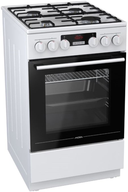MORA K 667 AW kombinovaný sporák 2,2kW, plynové hořáky, 4 varné zóny, bílá MORA K 667 AW kombinovaný sporák 2,2kW, plynové hořáky, 4 varné zóny, bílá