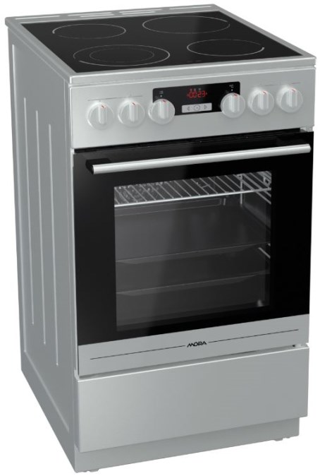 MORA C 848 AS elektrický sporák 10,4kW, sklokeramická deska, 4 varné zóny, inox look MORA C 848 AS elektrický sporák 10,4kW, sklokeramická deska, 4 varné zóny, inox look
