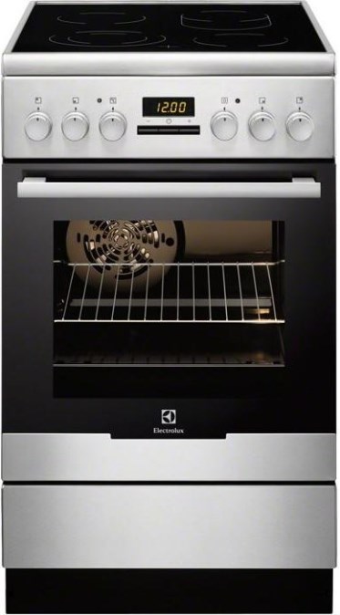 ELECTROLUX EKC 54552 OX elektrický sporák 230V, sklokeramická deska, nerez ocel ELECTROLUX EKC 54552 OX elektrický sporák 230V, sklokeramická deska, nerez ocel