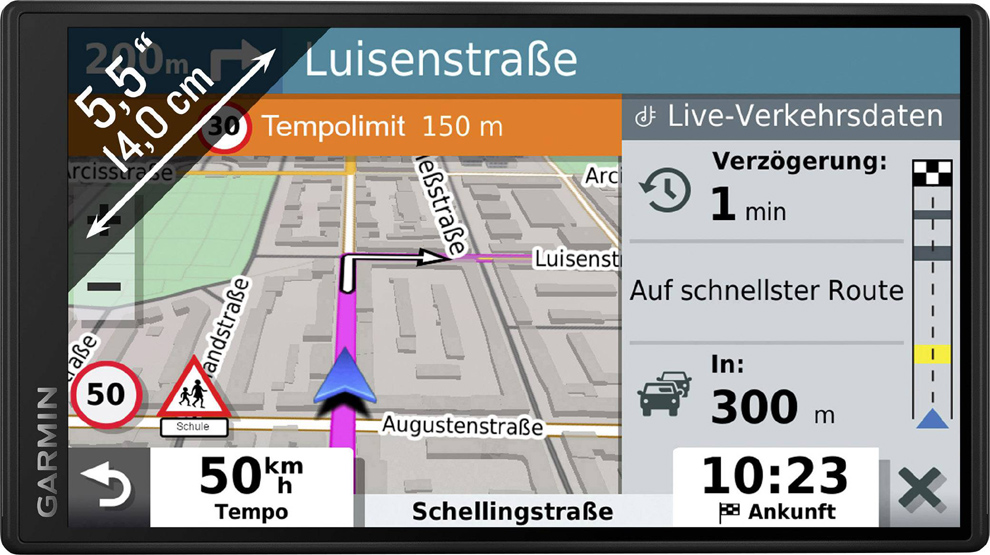 Garmin DriveSmart 55 MT-D EU navigace 13.9 cm 5.5 palec pro Evropu Navigace Garmin DriveSmart 55 MT-D EU Garmin DriveSmart 55 MT-D EU navigace 13.9 cm 5.5 palec pro Evropu Navigace Garmin DriveSmart 55 MT-D EU