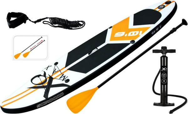 Paddleboard pádlovací prkno 320 cm s kompletním příslušenstvím, oranžová + doprava zdarma 