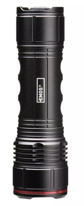 EMOS LED svítilna 500lm, 160m, 4xAAA, kovová, černá EMOS LED svítilna 500lm, 160m, 4xAAA, kovová, černá