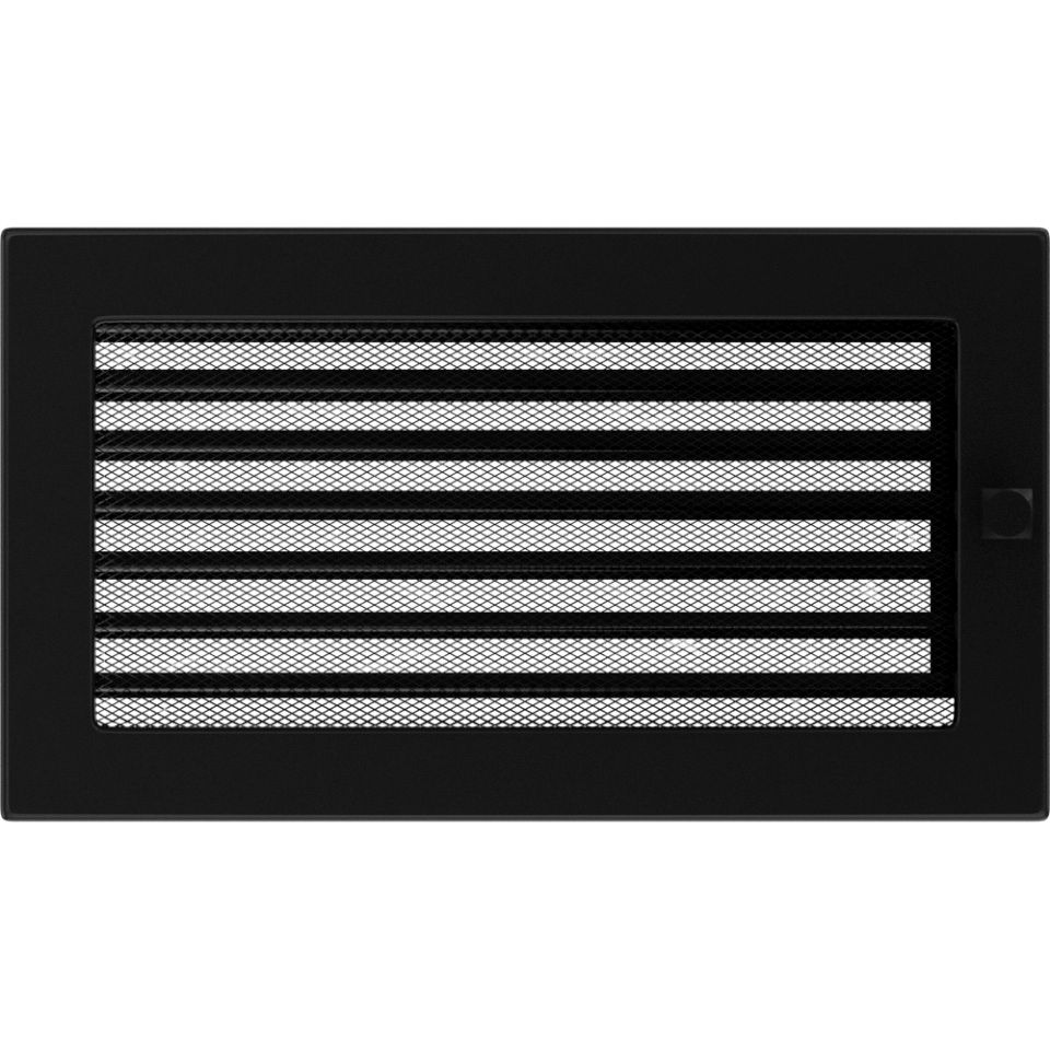 Krbová mřížka 17x30 BASIC černá s žaluzií Krbová mřížka 17x30 BASIC černá s žaluzií