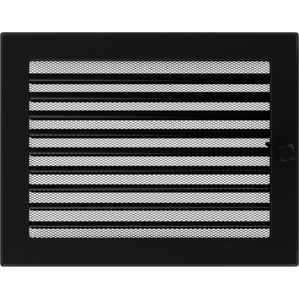 Krbová mřížka 22x30 BASIC černá s žaluzií Krbová mřížka 22x30 BASIC černá s žaluzií