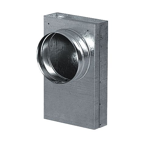 Redukce hranatá 150x50 mm 90*, kanál - flex 100 mm Redukce hranatá 150x50 mm 90*, kanál - flex 100 mm