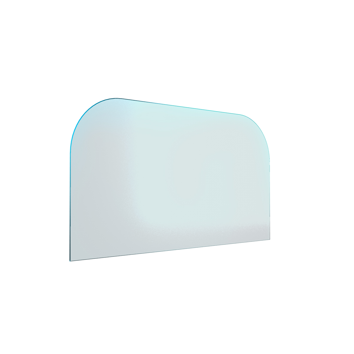 Sklo pod kamna - FLAMINGO Oblouk 1000x550 mm / 2xR200 / 6 mm Sklo pod kamna - FLAMINGO Oblouk 1000x550 mm / 2xR200 / 6 mm